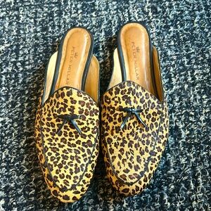 Leopard Print Peter Millar Mules Size 9.5